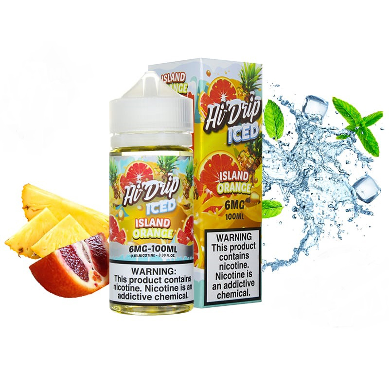 Hi Drip Island Orange ICED E-juice 100ml