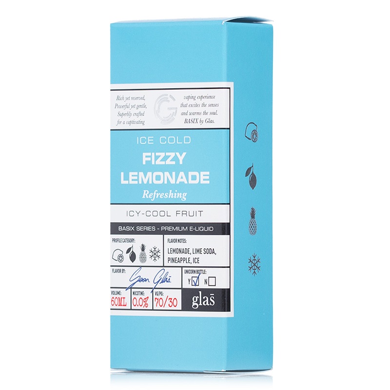 Glas Vapor Fizzy Lemonade - Basix Series E-juice 60ml
