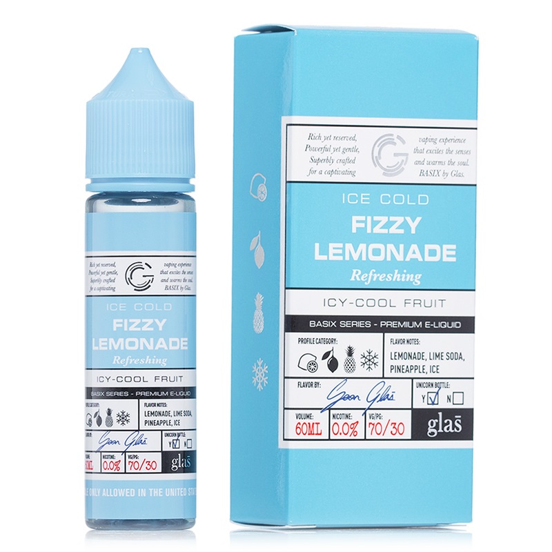 Glas Vapor Fizzy Lemonade - Basix Series E-juice 60ml