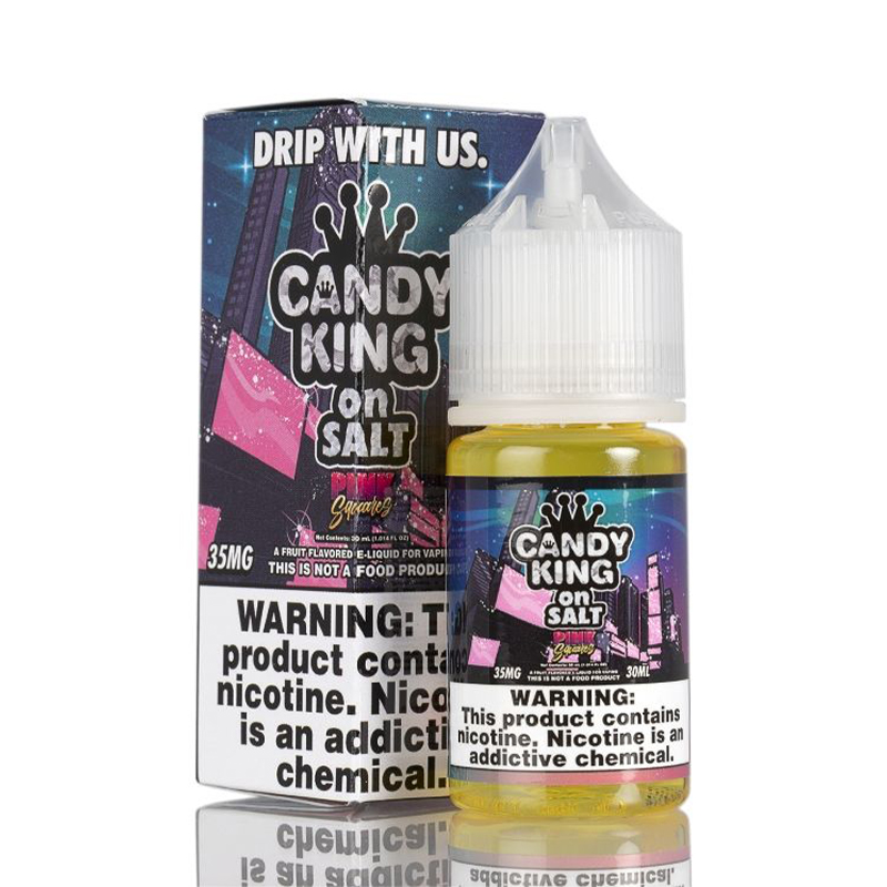 Candy King On Salt Pink Squares E-juice 30ml