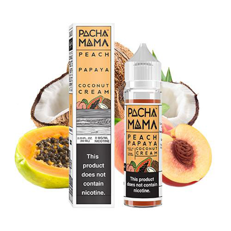 Pachamama Peach Papaya Coconut Cream E-juice 60ml