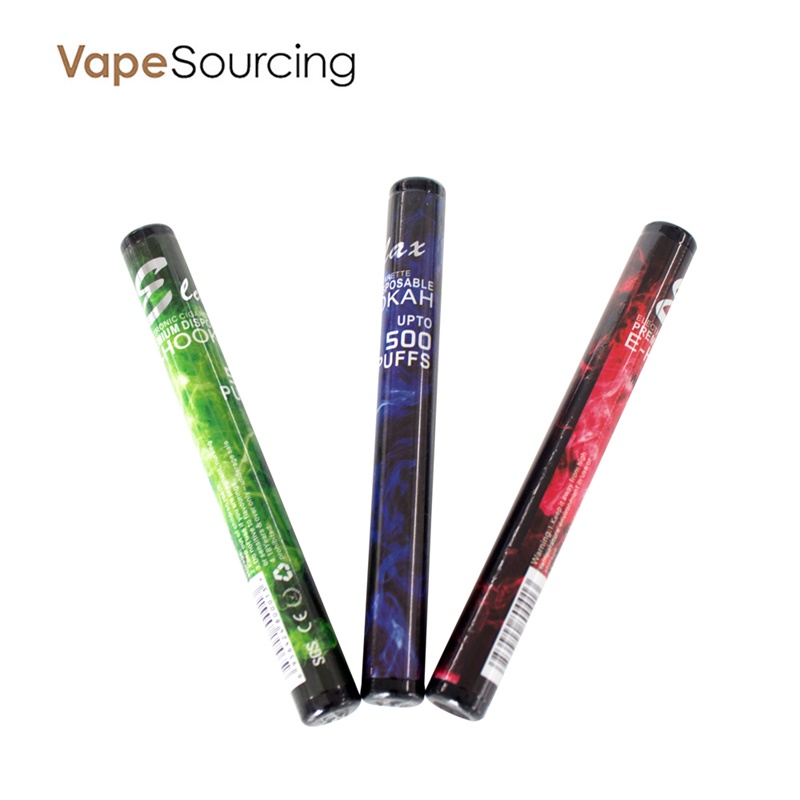 Elax E-Hookah Shisha Disposable E-Hookah Pen 500 Puffs 280mAh (1pc/pack)