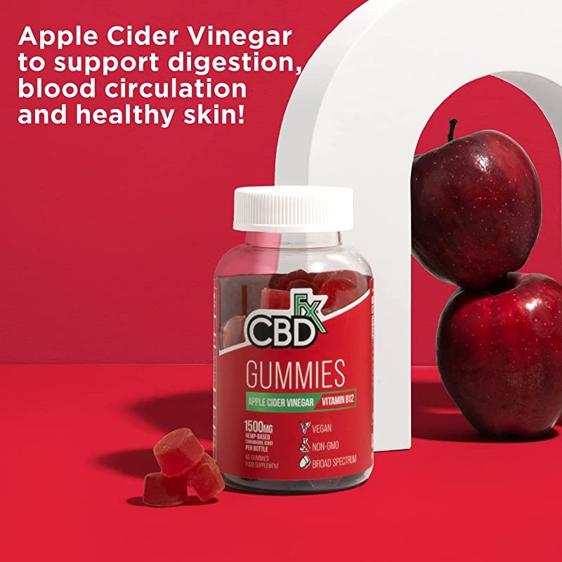 CBDfx CBD Gummies With Apple Cider Vinegar 1500mg