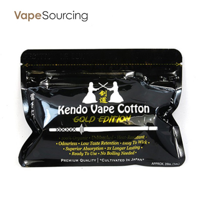 Kendo Vape 100% Japanese organic unbleached Cotton
