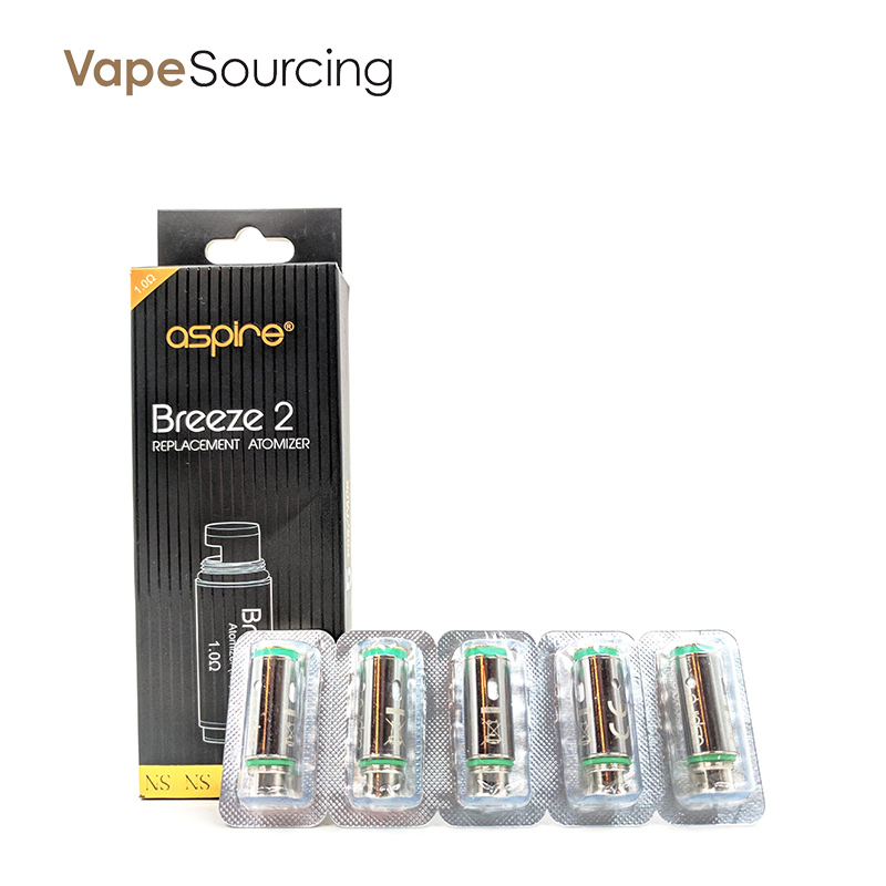 Aspire Breeze 2 Replacement Coils 1.0ohm (5pcs) For Nicotine Salt