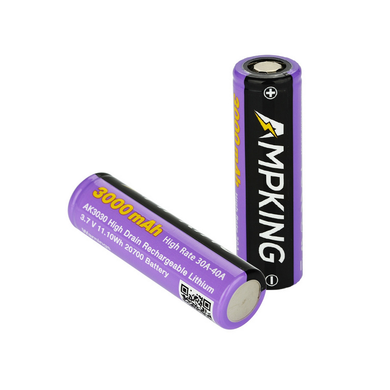 Ampking 20700 Battery 3000mAh (1pc/pack)