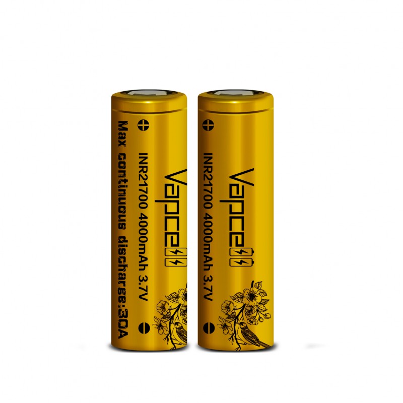 Vapcell INR 21700 Battery 3.7V 30A 4000mAh