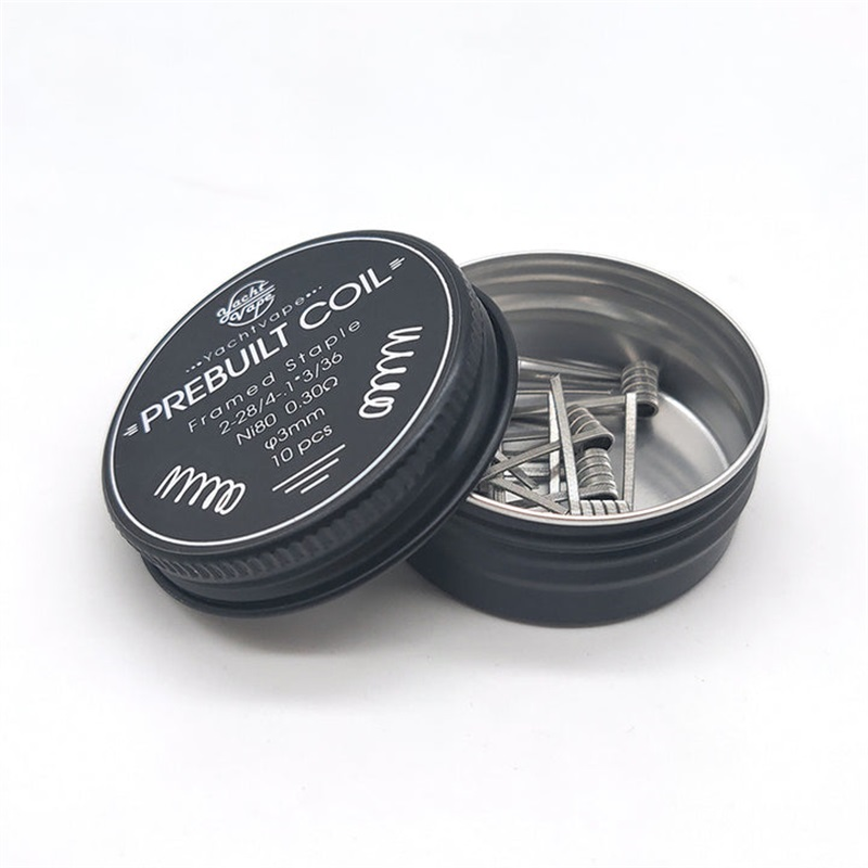 Yachtvape Framed Staple pre-built Coils Ni80 0.3oh...