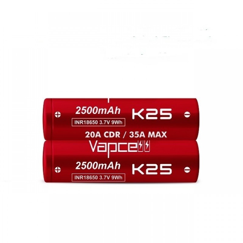 Vapcell K25 18650 Battery 3.7V 35A
