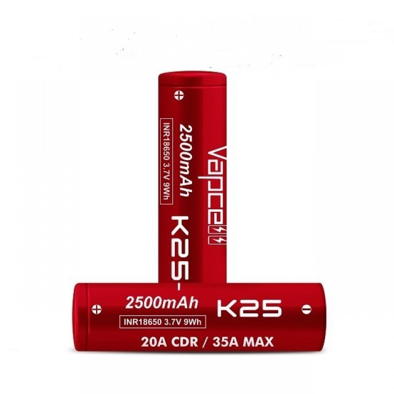Vapcell K25 18650 Battery 3.7V 35A