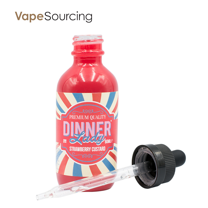 Dinner Lady Strawberry Custard E-juice 60ml(U.S.A. Warehouse)