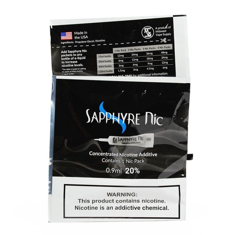 Sapphyre Nic Concentrated Nicotine Additive For E Liquid