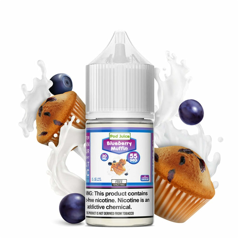 Pod Juice Salts Series Blueberry Muffin E-juice 30ml