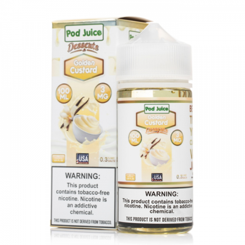 Pod Juice Golden Custard E-juice 100ml