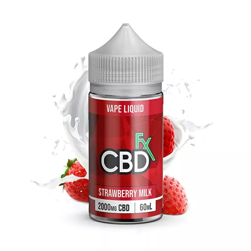 CBDfx Strawberry Milk Vape Series CBD E-juice 30ml