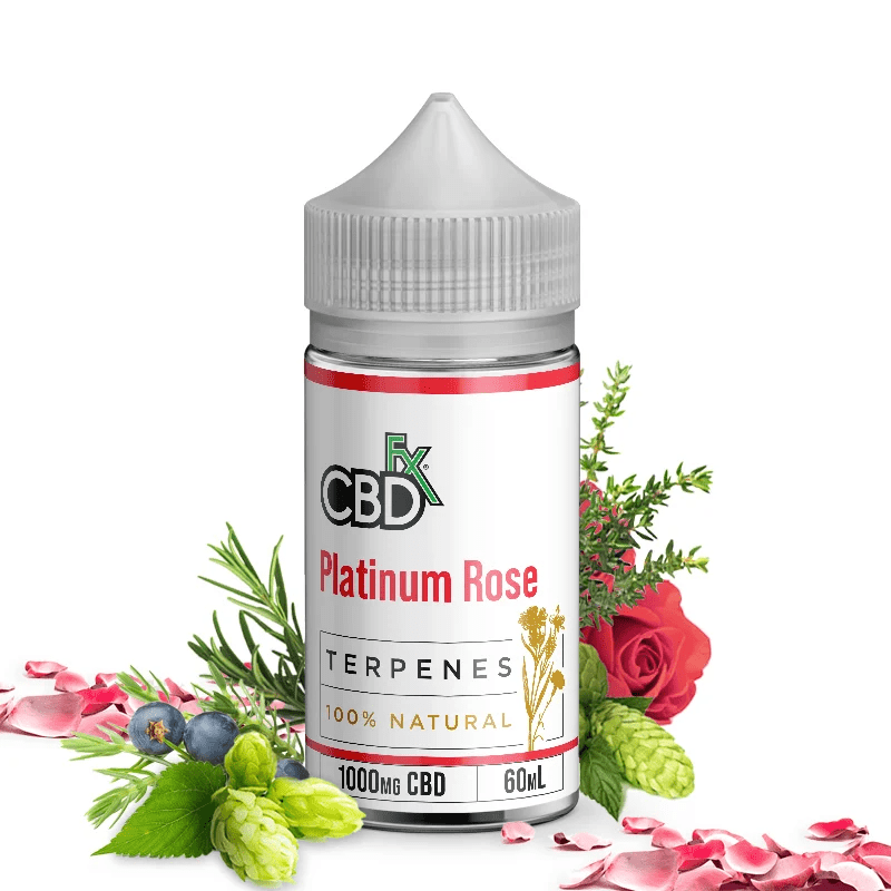 CBDfx Platinum Rose Isolate CBD Terpene Vape E-jui...