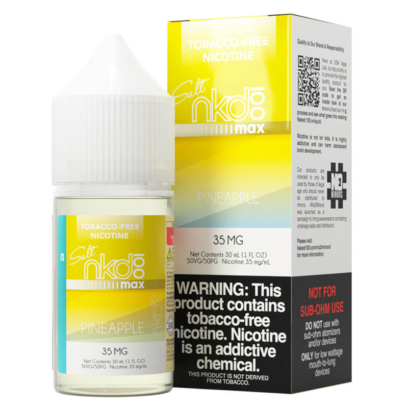 Naked 100 MAX Pineapple Ice Tobacco-Free Nicotine ...