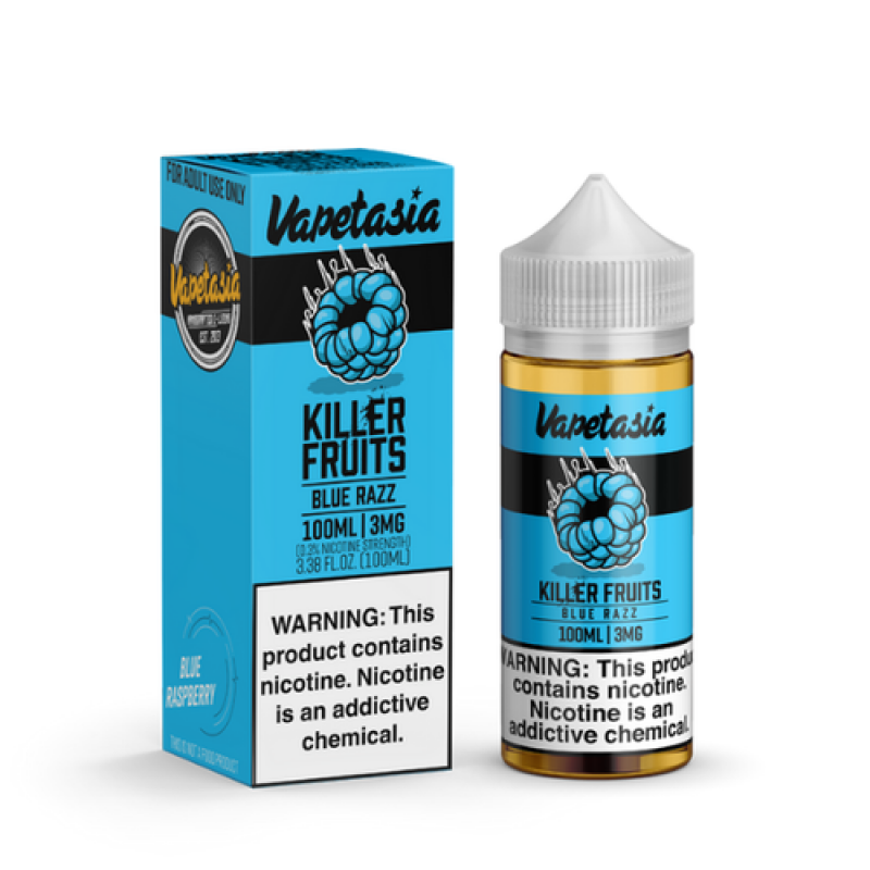 Vapetasia Synthetic Killer Fruits Blue Razz E-juice 100ml