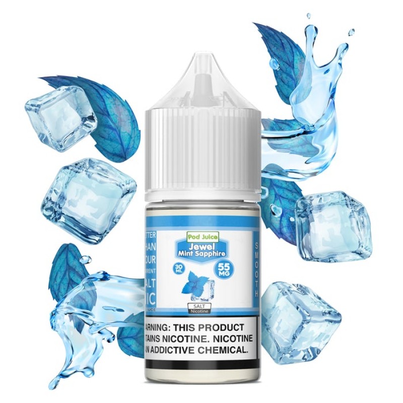 Pod Juice Salt Jewel Mint Sapphire E-juice 30ml