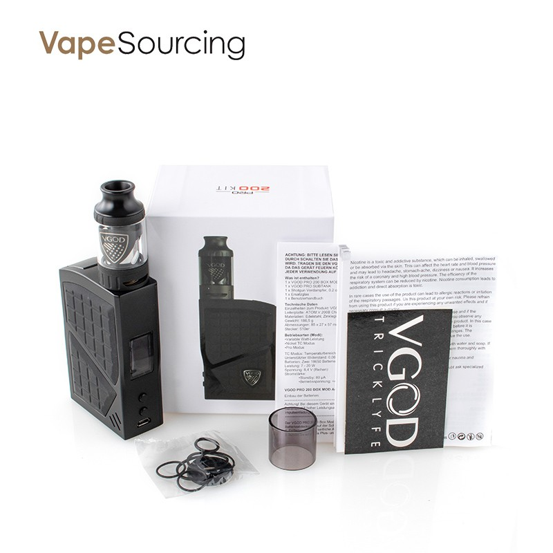 VGOD PRO Kit 200W With 4ml PRO Sub Ohm Tank