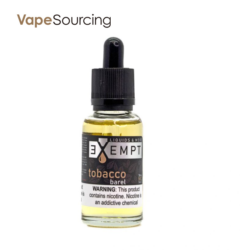 EXEMPT Nic Salt Tobacco Barrel E-juice 30ml