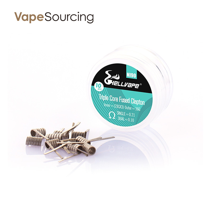 Hellvape NI90 Triple Core Fused Clapton Wire Coil ...