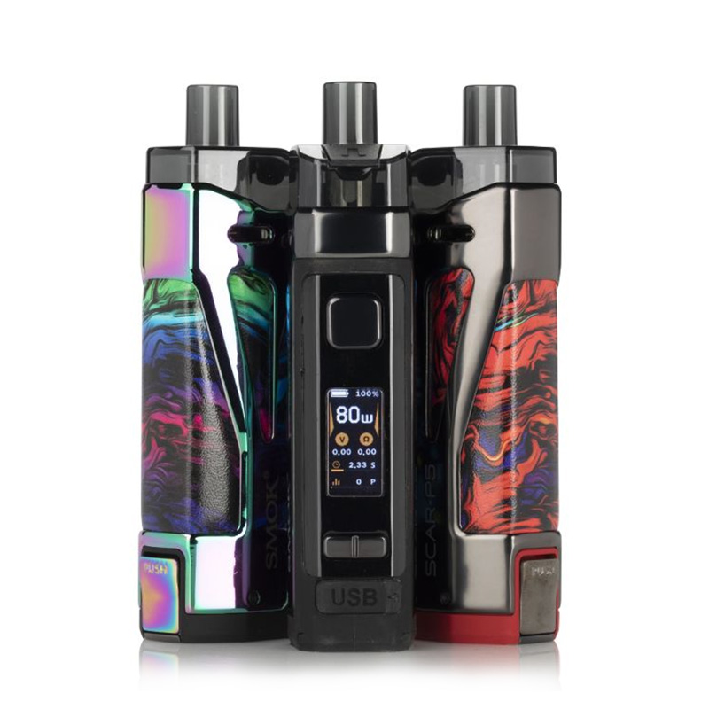 SMOK Scar P5 Pod Mod Kit 80W External 18650 Batter...