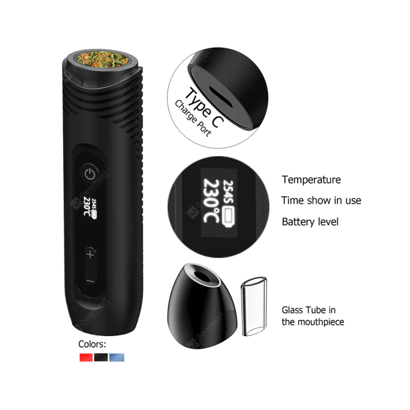 Kingtons BLK Kiss Dry Leaf Vaporizer 1600mAh