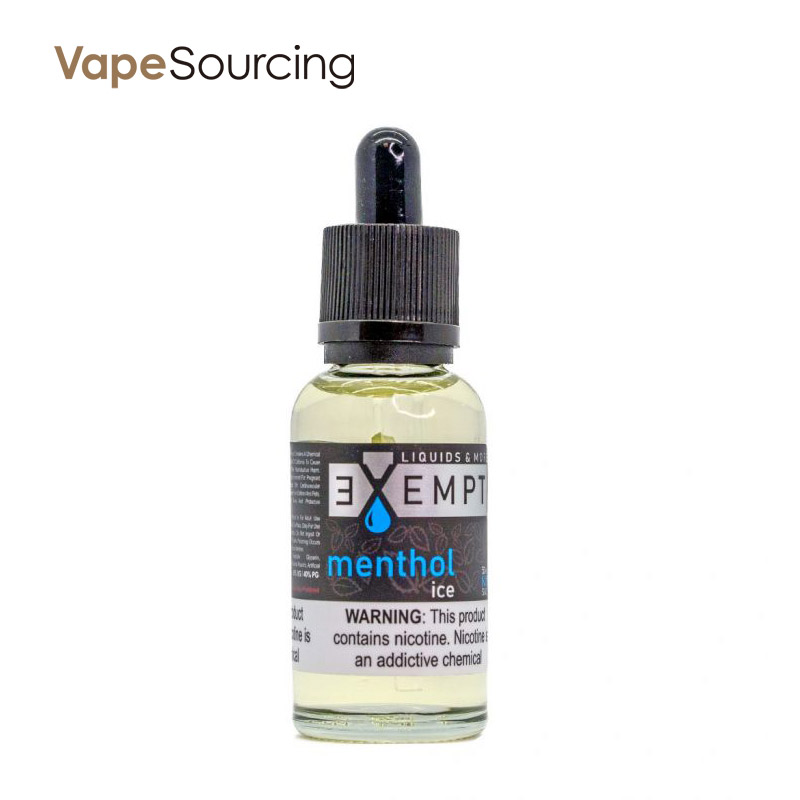 EXEMPT Nic Salt Menthol Ice E-juice 30ml