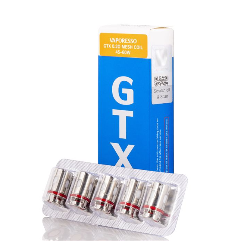 Vaporesso GTX Replacement Coils For Target PM80, Target PM80 SE, Target PM30, GTX One (5pcs/pack)